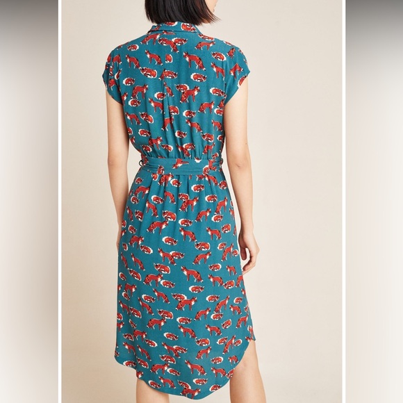 Anthropologie Catherine Fox Print Dress - Picture 2 of 7